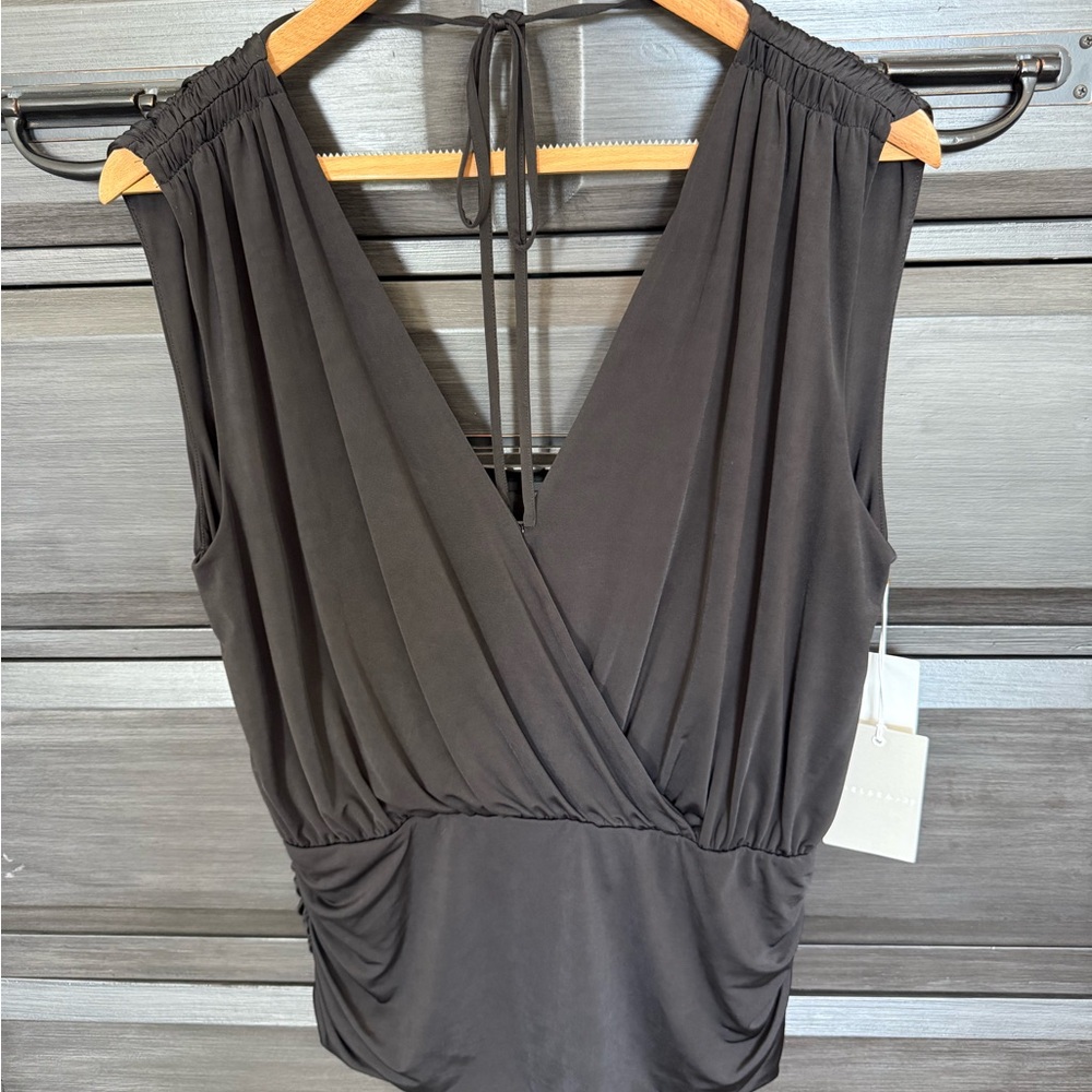 Nordstrom Black Wrap Blouse